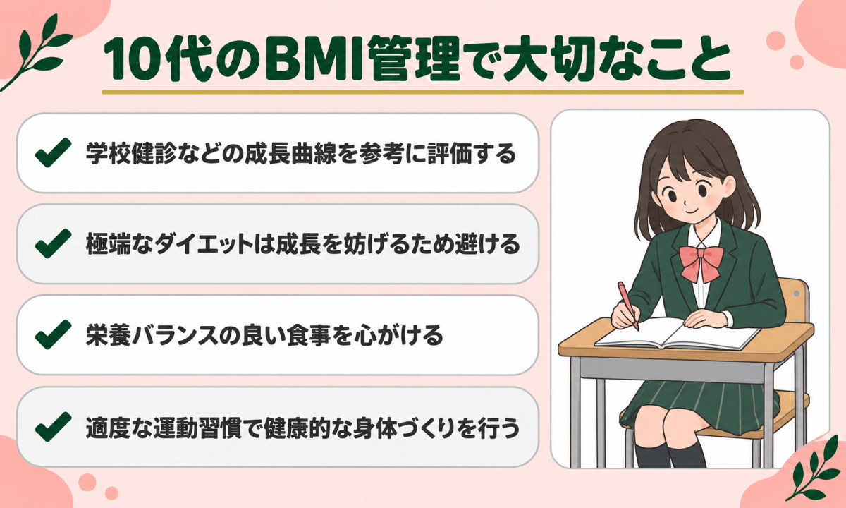 10代のBMI管理で大切なことまとめ