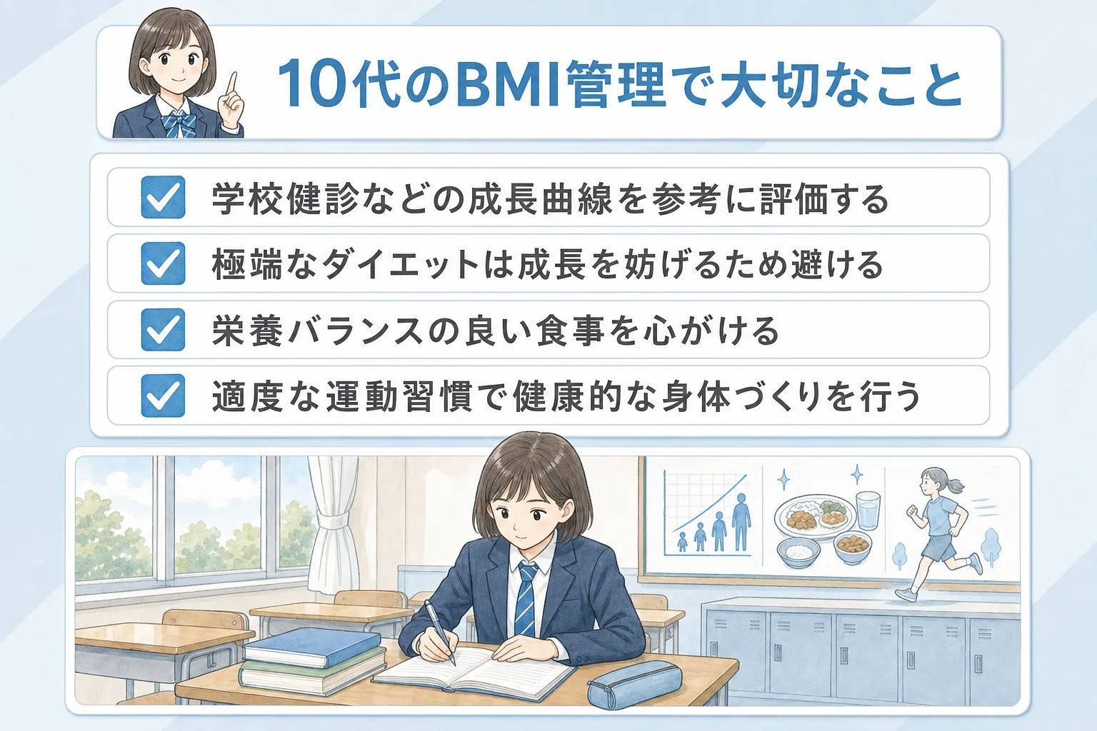 10代のBMI管理で大切なことまとめ