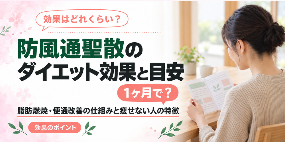防風通聖散の効果効能・効果が出る期間