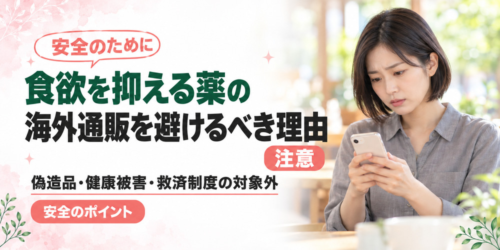 食欲を抑える薬の海外通販を避けるべき理由