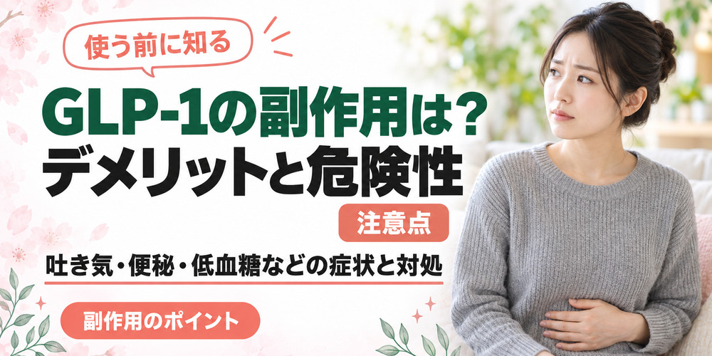 GLP-1の副作用は？使う前にデメリットと危険性を知っておく