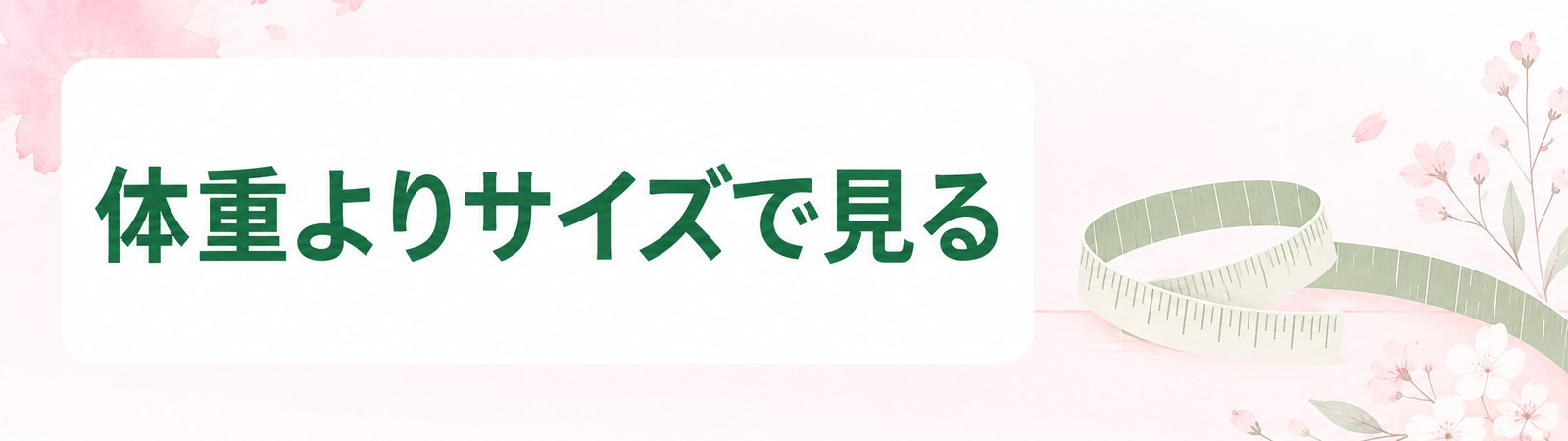広島の脂肪吸引は体重よりサイズの変化を目安にすることを示した帯