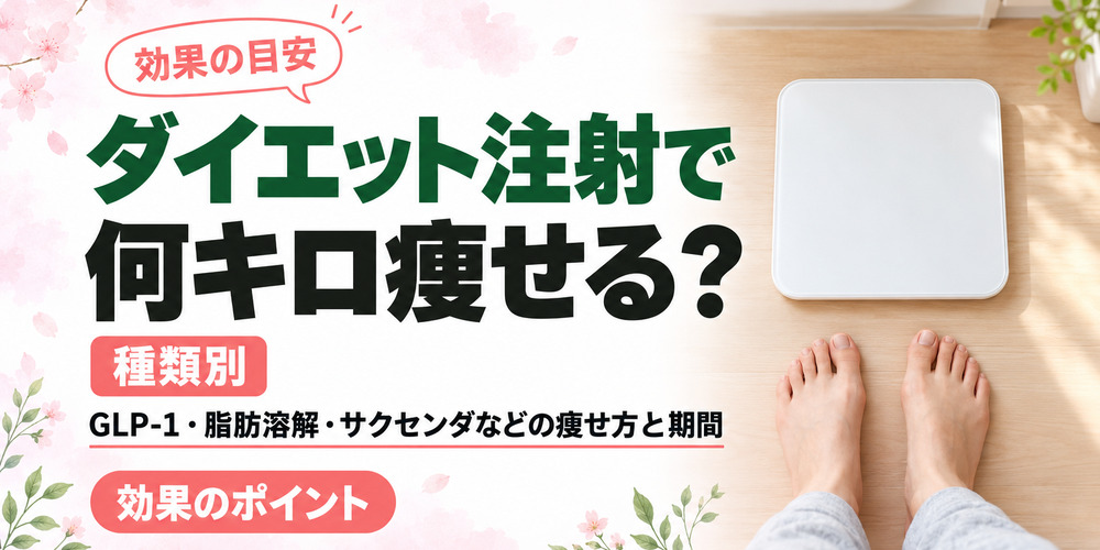 ダイエット注射で何キロ痩せる？種類で違う痩せ方と期間