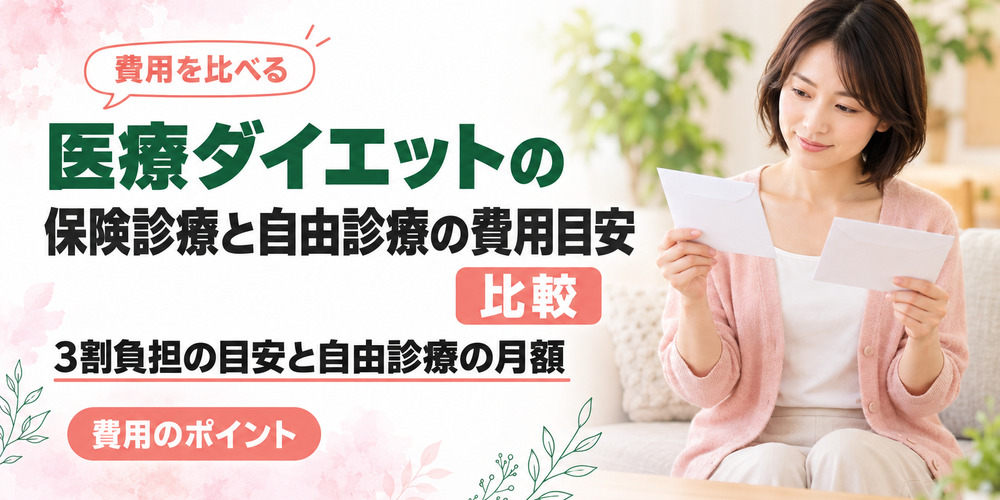 医療ダイエットの保険診療と自由診療の費用目安
