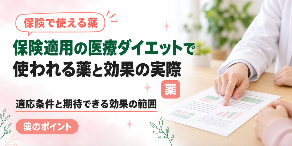 保険適用の医療ダイエットで使われる薬と効果の実際