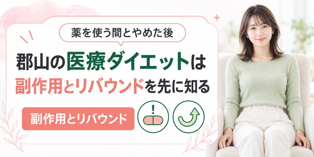 郡山の医療ダイエットで使う薬の副作用とやめた後の体重の戻り