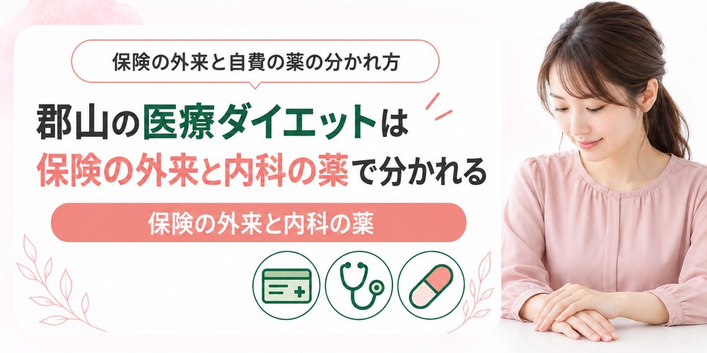 郡山で保険が使える肥満外来と自費で処方される薬の分かれ方