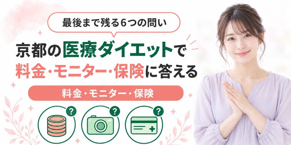 京都の医療ダイエットで料金とモニターと保険について残りやすい6つの疑問
