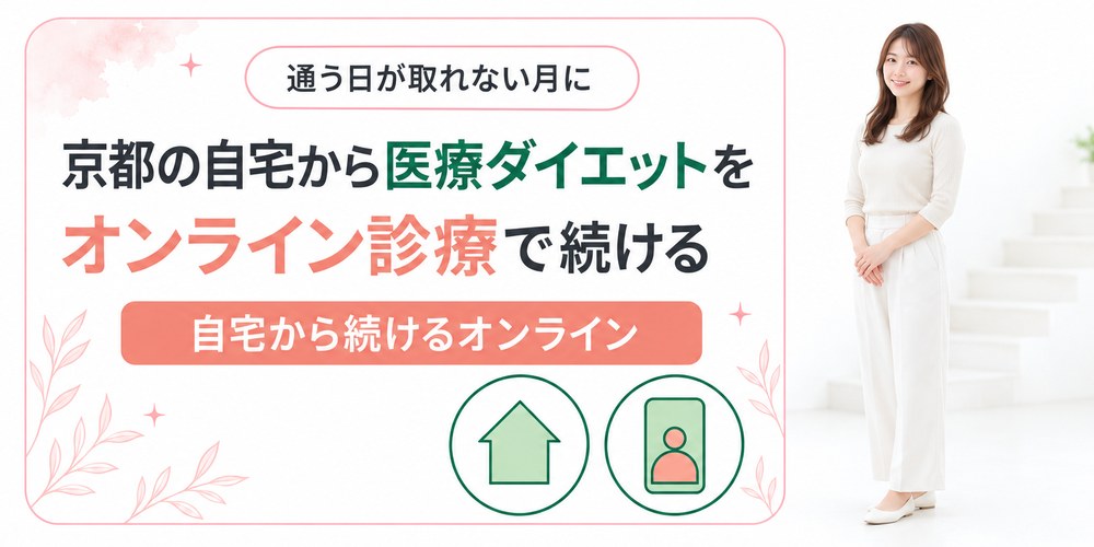 京都にいながらオンライン診療で医療ダイエットの薬を受け取るまでの手順をまとめた章の扉