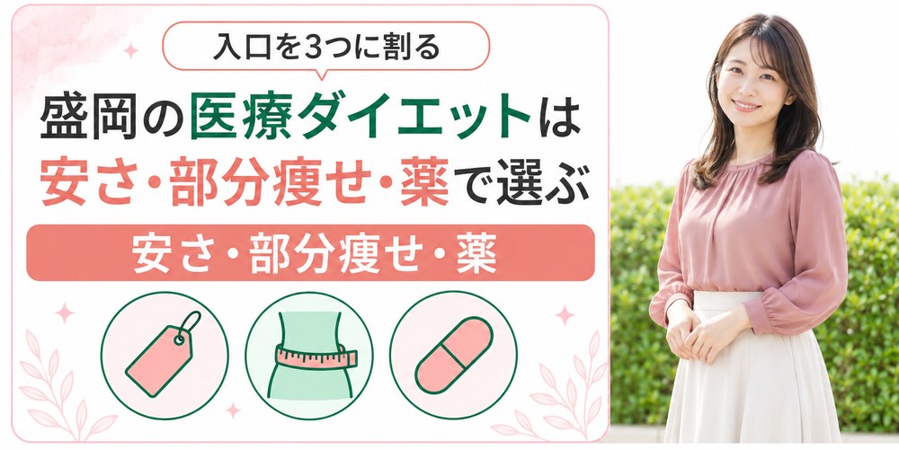 盛岡の医療ダイエットを安さと部分痩せと薬の3つの入口で選ぶ