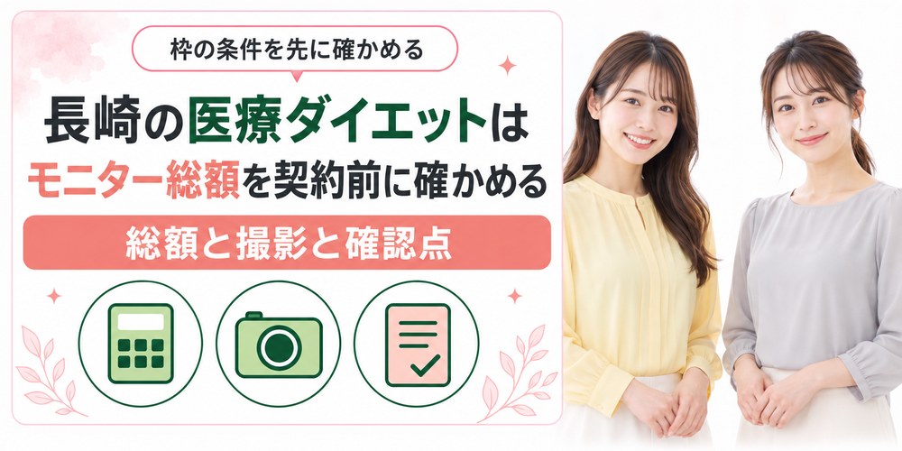 長崎の医療ダイエットでモニター価格を使うときの条件と総額の数え方