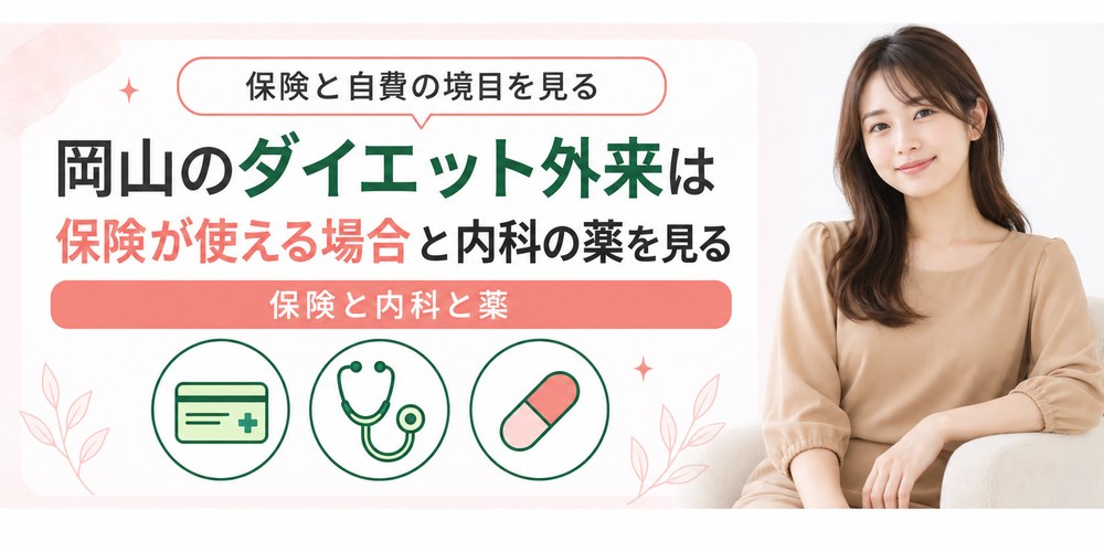 岡山のダイエット外来で保険が使える場合と自費になる場合の分かれ方
