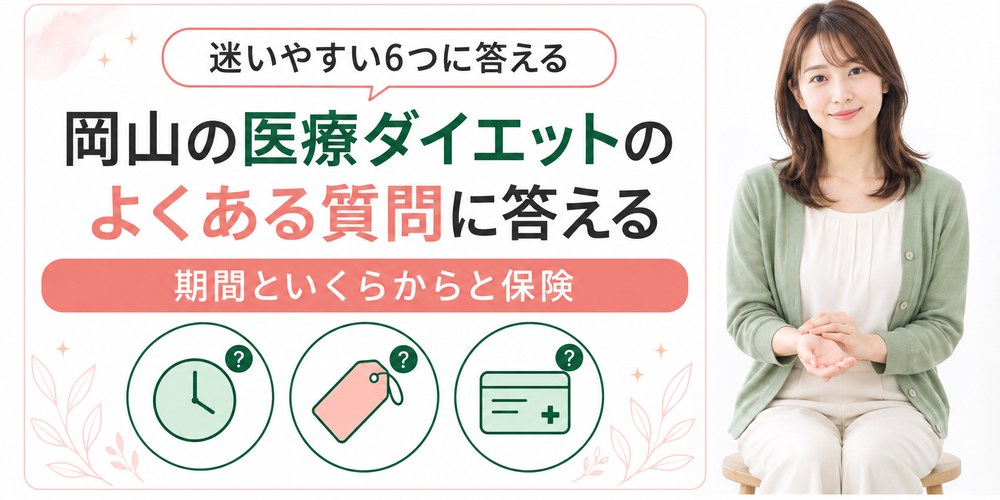 岡山の医療ダイエットでよく聞かれる費用と期間と保険の質問
