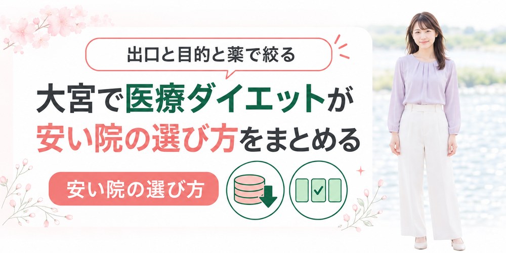大宮の医療ダイエットを出口と目的と薬の3つで絞り込むまとめ