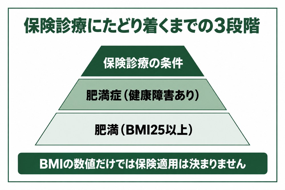 大阪の肥満外来で保険診療にたどり着くまでの3段階