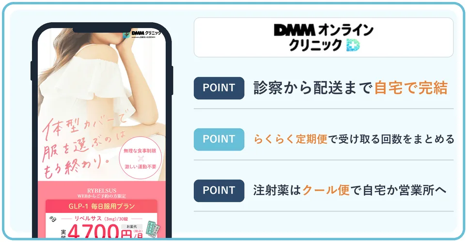 DMMオンラインクリニックの医療ダイエットの料金を映したスマホの写真