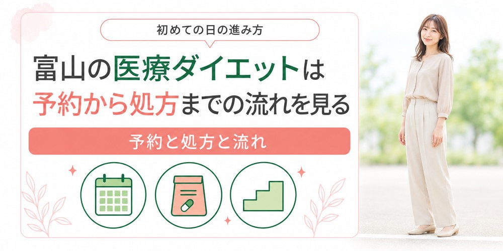 富山で医療ダイエットを始めるときの予約から施術と処方までの流れ