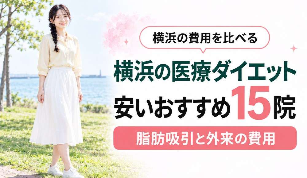 横浜で医療ダイエットが安いおすすめクリニック15院！脂肪吸引とダイエット外来の費用