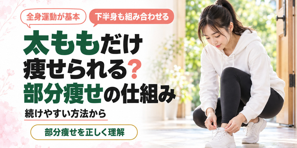 太ももだけ痩せられる?部分痩せの仕組み