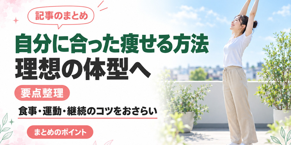 自分に合った痩せる方法のまとめ