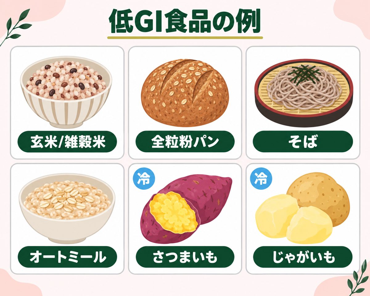 低GI食品の例一覧