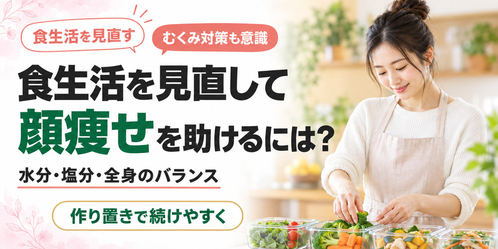 食生活を見直して顔痩せを助けるには?