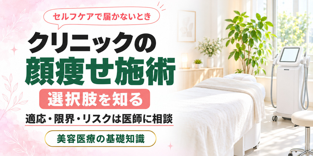 セルフケアで届かないときのクリニックの顔痩せ施術