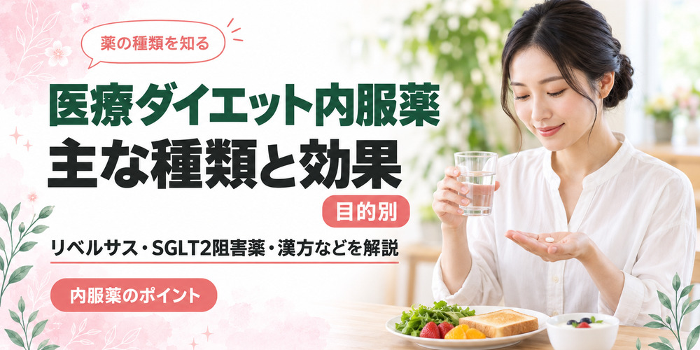 医療ダイエット内服薬の種類と効果