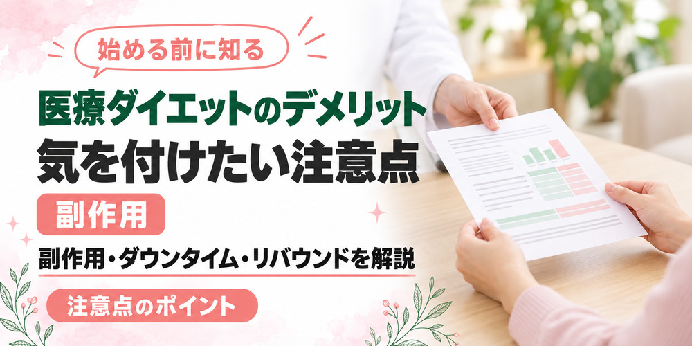 医療ダイエットのデメリットや気を付けること