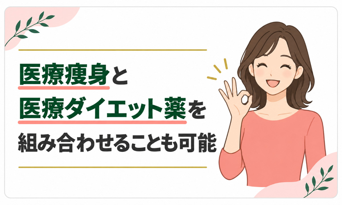医療痩身・医療ダイエット薬の組み合わせok