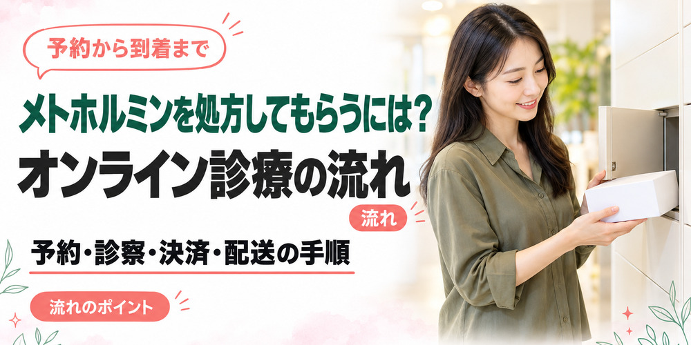 メトホルミンを処方してもらうオンライン診療の流れ