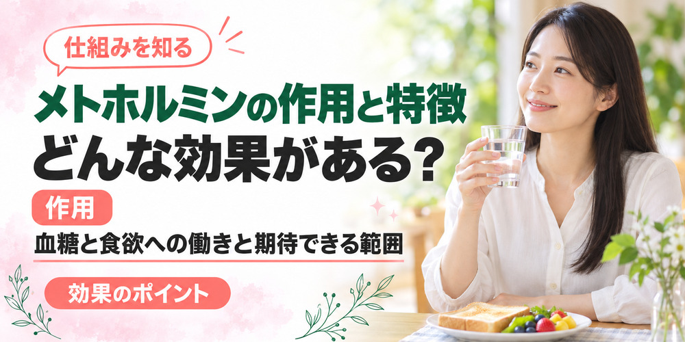 メトホルミンの効果と減量の作用機序