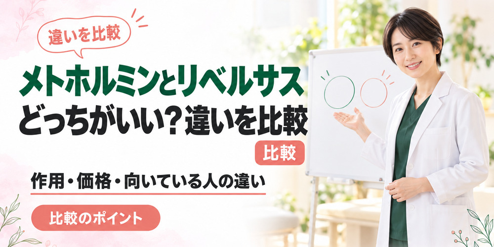 メトホルミンとリベルサスの違いを比較