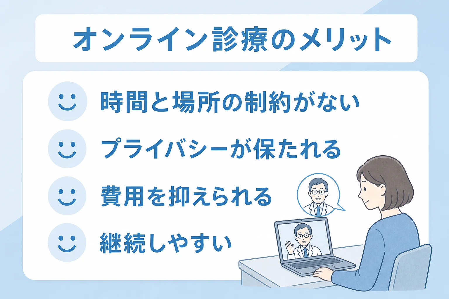 オンライン診療のメリット