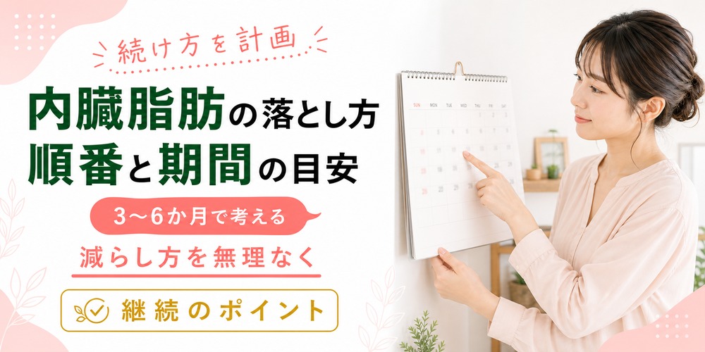 内臓脂肪の落とし方とは？減らし方と落ちる順番・期間の目安を紹介