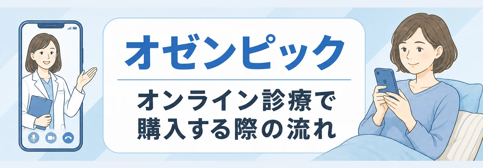 オゼンピックをオンライン診療で購入するフロー