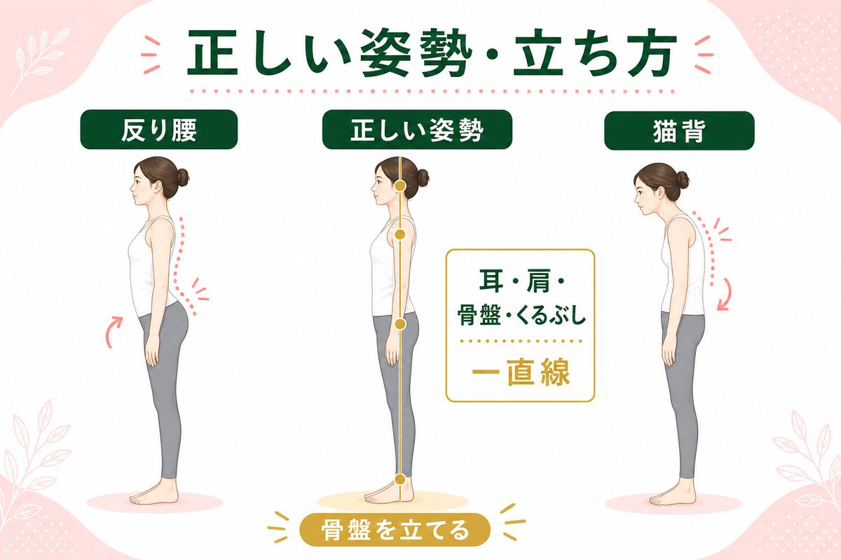 ぽっこりお腹を簡単にへこます方法は?姿勢や座り方の改善で即効解消できる?