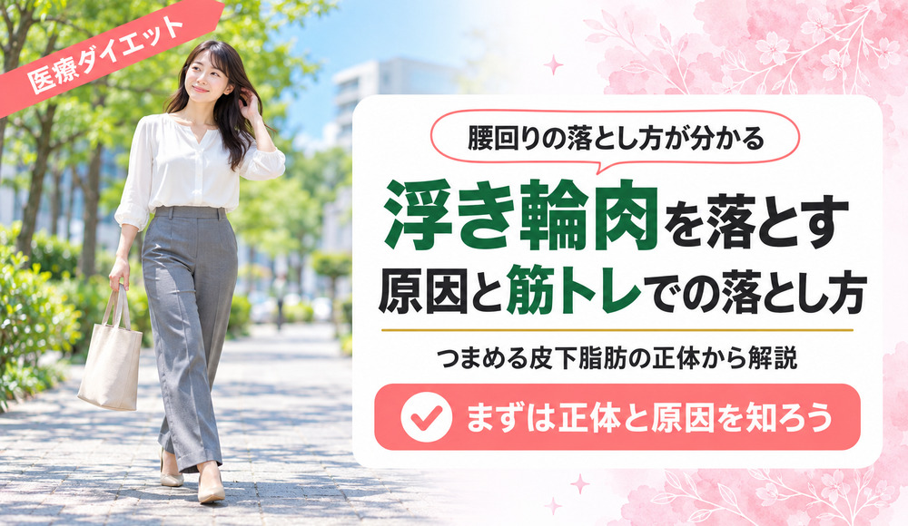 浮き輪肉を落とす方法は？腰回りの肉がつく原因と筋トレでの落とし方を徹底解説