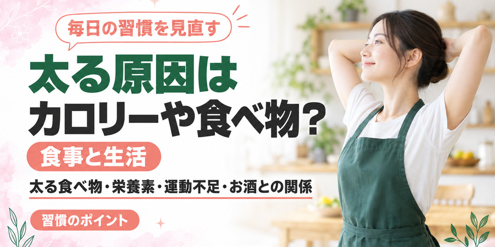 太る原因になる食事・生活習慣の特徴