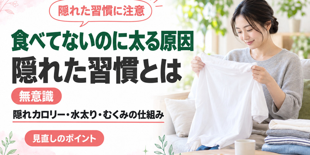 食べていないのに太る原因と隠れた習慣