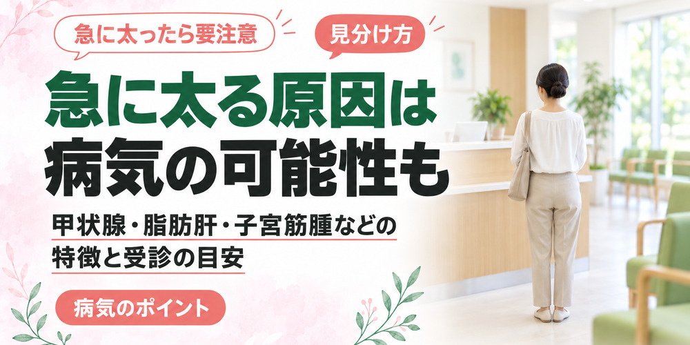 急に太る原因と太る病気の見分け方