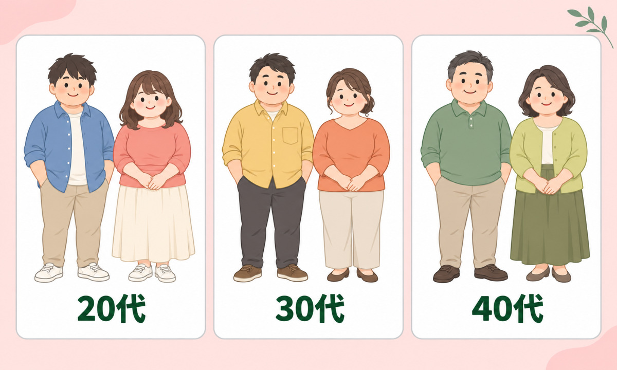 20代・30代・40代の男女のイメージ画像
