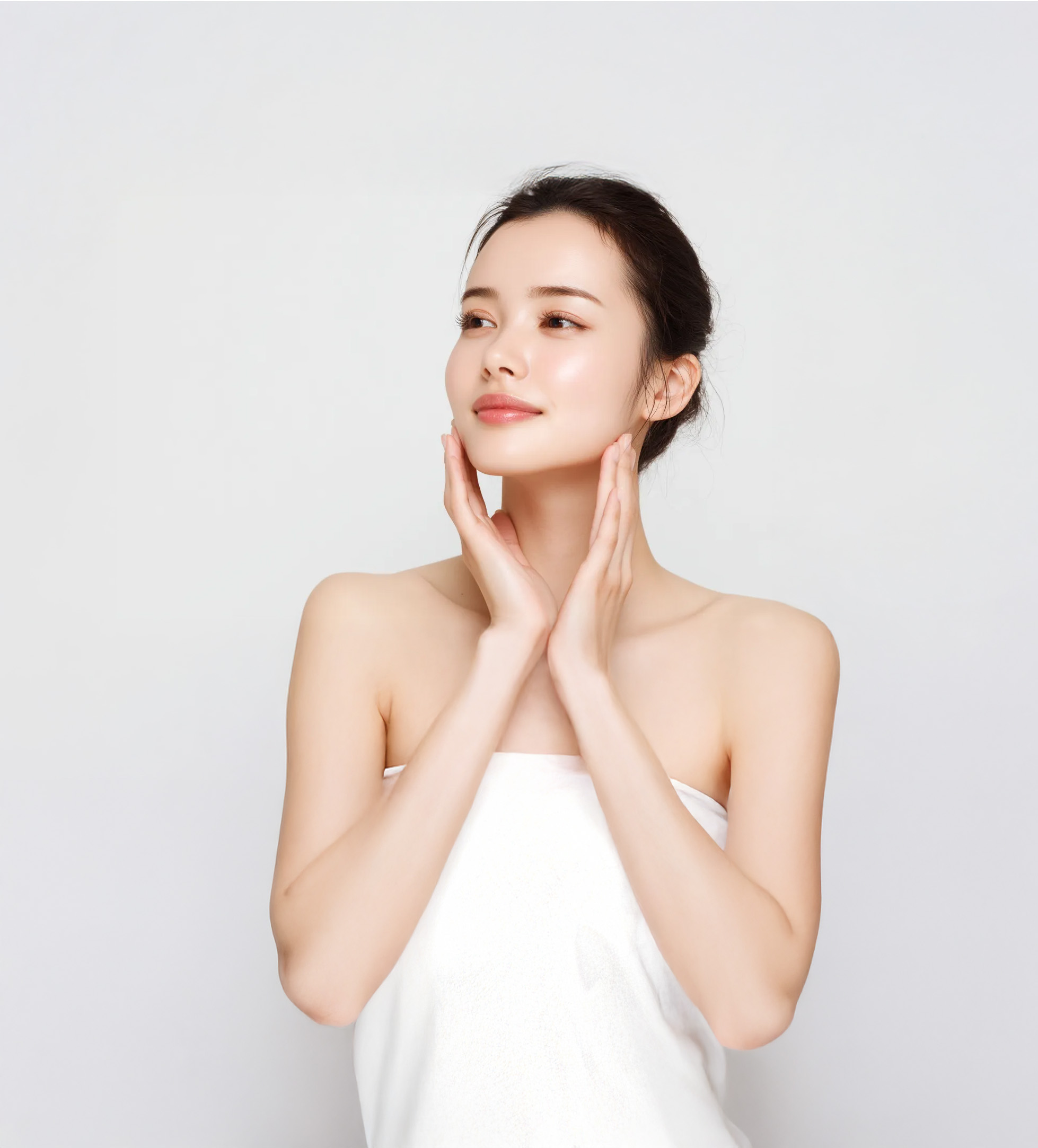 美肌の女性
