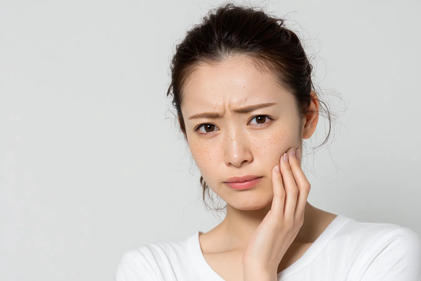 お悩みの女性